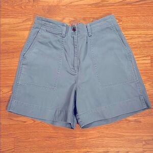 Ralph Lauren Slate Blue High-Waist Bermuda Shorts